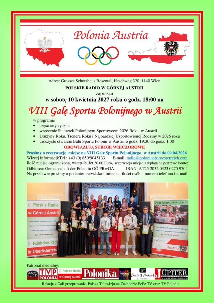 viii gala sportu polonijnego w austrii